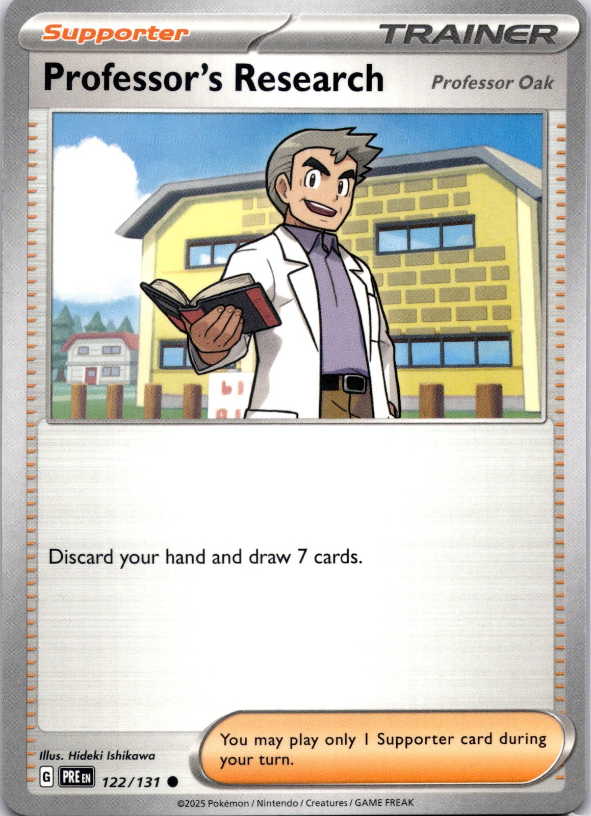 Professor's Research [Professor Oak] #122/131 SV: Prismatic Evolutions Pokemon