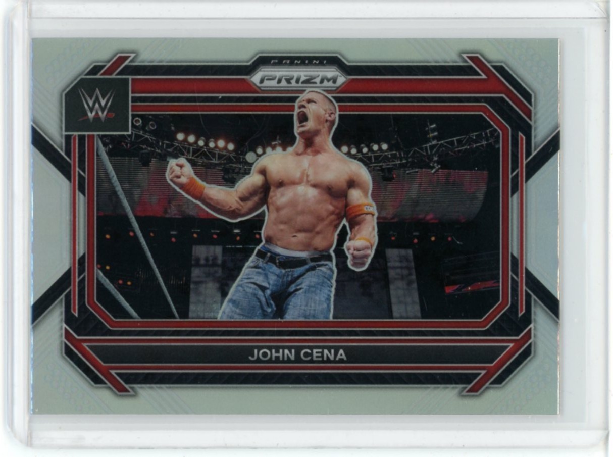 2023 PANINI PRIZM WWE WRESTLING SILVER PRIZM JOHN CENA #54