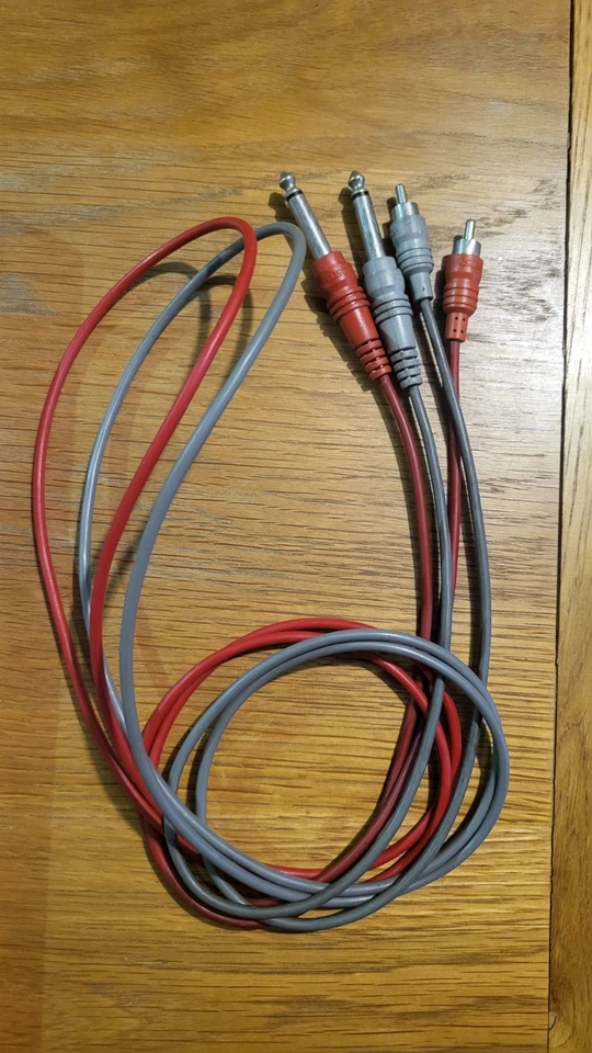 2 X Fostex 1.5m  Patch Connector audio Cable  Wires 6.25mm Jack To Phone Male.  - Image 4 of 4