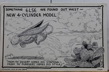 Comic Cartoon Desert Furrier 4 Cylinder Model Postcard Old Vintage Card View PC