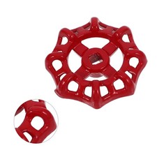 5Pcs Portable Red Metal Valve Handles for Water Faucet Replacement and Use