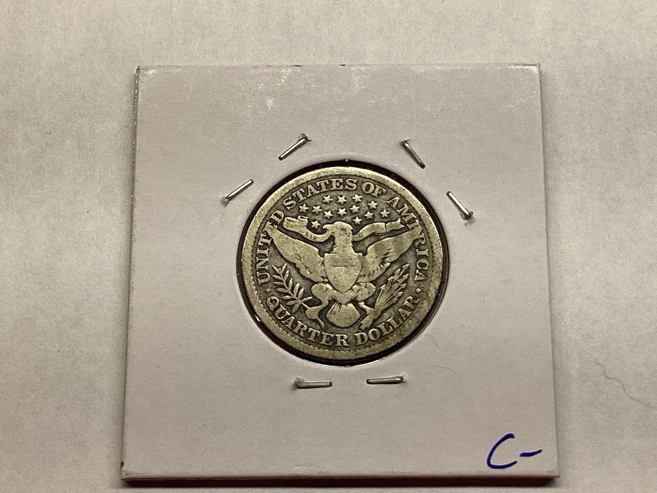1893 Barber Silver Quarter Key Date 90% Silver US Coin 073035 01c - Image 4 of 4
