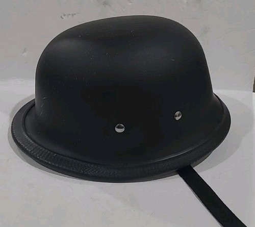 Decorative Use Only, BLACK German Half Face Helmet OSFM, READ DESCRIPTION. 