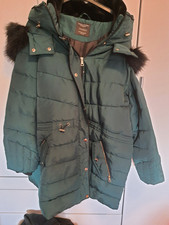 Yessica Damen Steppjacke lang mit Kapuze Fell...