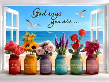 500 Piece Jigsaw Puzzles for Adults - Christian Bible Wishful Window Puzzle