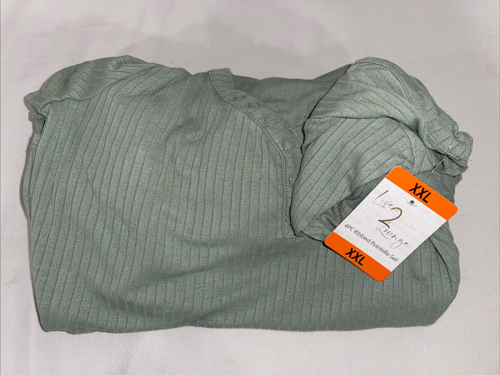 Live2Lounge Women’s 2-piece Pointelle Lounge Set XXL