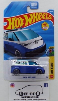 Hot Wheels Volkswagen VW ID Buzz Bomb Blue USA Long Card Hotwheels 2026 JJL95