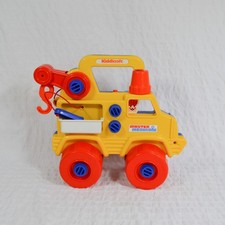 Vintage Kiddicraft Toy Master Mechanic Breakdown Truck Red Yellow Blue 90s Toy