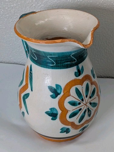 Keramik Italien Italien Weinkrug Souvenir Lava Maho Blumengesicht Vintage 20. Jh. - Bild 2 von 13