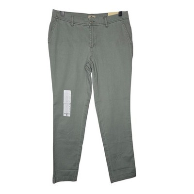 Woolrich Womens Sage Green Mid Rise Cotton Sunday Chino Pants Size 4