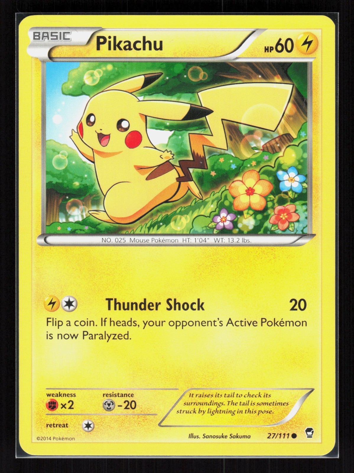 Pikachu Common Pokemon XY - Furious Fists 27/111 LP