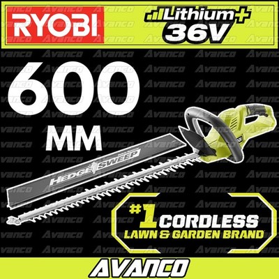 RYOBI 36V 600mm Hedge Trimmer Skin Only Cordless R36HTR10 Dual Action  Blades NEW Australia