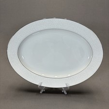 International Silver Co Wakefield 364 Oval Serving Platter 14 1/4" White Lace