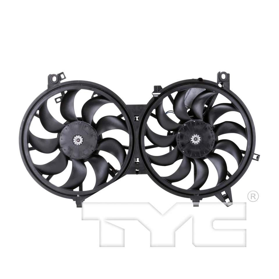 For 2014-2015 INFINITI Q60 3.7L V6 Dual Radiator and Condenser Fan Assembly TYC - Image 2 of 4