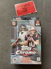 2025 Topps Chrome Football Hanger Box Sealed 20 Cards NFL IN HAND
