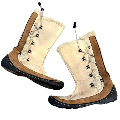 #ad CLARKS PRIVO Kaley Leather Winter Snow Boots Size 7.5M Gorpcore Casual Outdoors $23.99