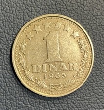 Yugoslavia 1 Dinar 1965 Coin