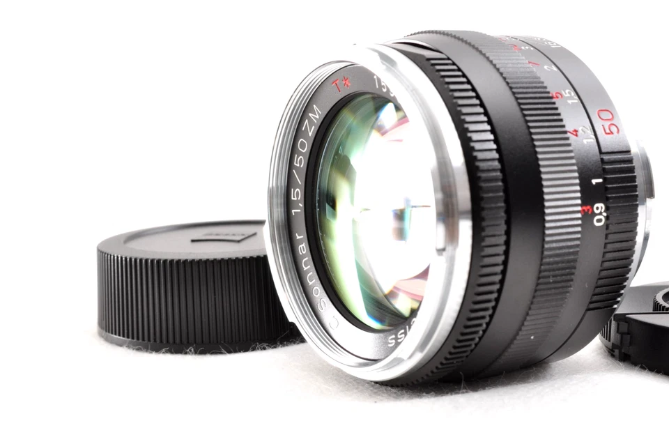 Carl Zeiss C Sonnar 50 mm f/1,5 ZM T* negro para Leica M de Japón casi como nuevo Foto 2 de 4
