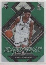 2021-22 Panini Prizm Emergent Green Prizm Cameron Thomas #4 0mf9