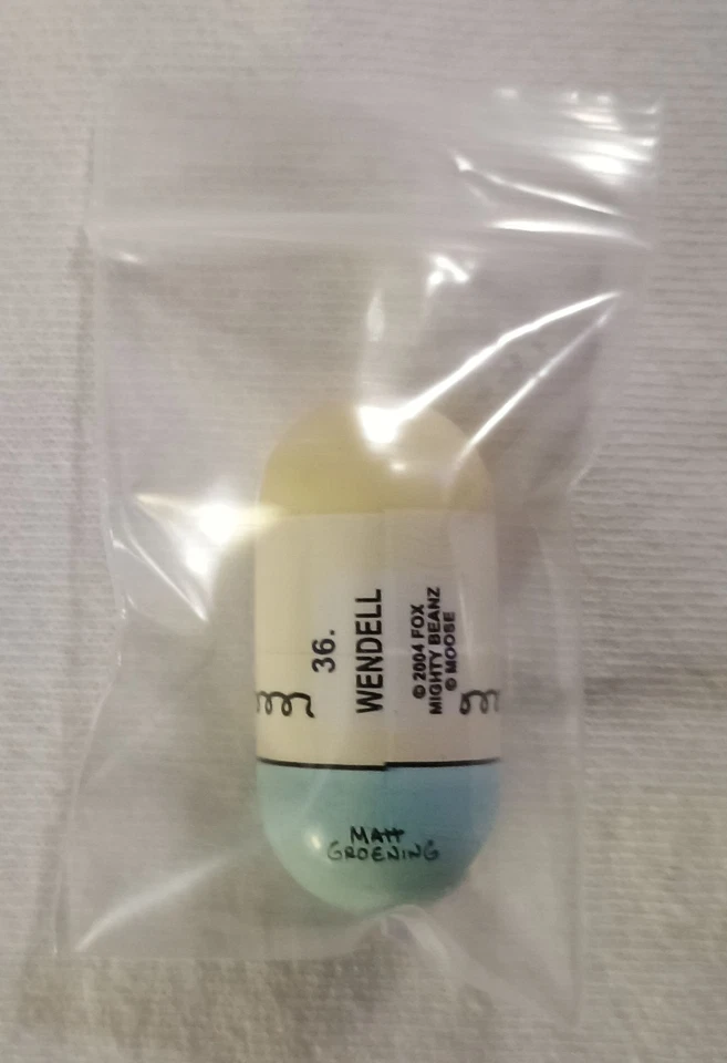 VINTAGE RETIRED SPIN MASTER 2004 SIMPSONS MIGHTY BEANZ NUMBER 36 WENDELL BEAN - Image 4 of 4