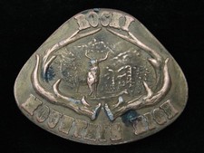 RA11115 VINTAGE 1977 ROCKY MOUNTAIN HIGH COLORADO COMMEMORATIVE BELT BUCKLE