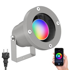 LED Gartenstrahler DUK schwarz für außen, Aluminium, IP65, inkl. Smart Home