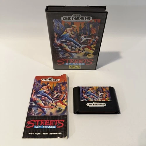 Streets of Rage Sega Genesis Sega Beat Em Up Action Video Game Cartridge CIB