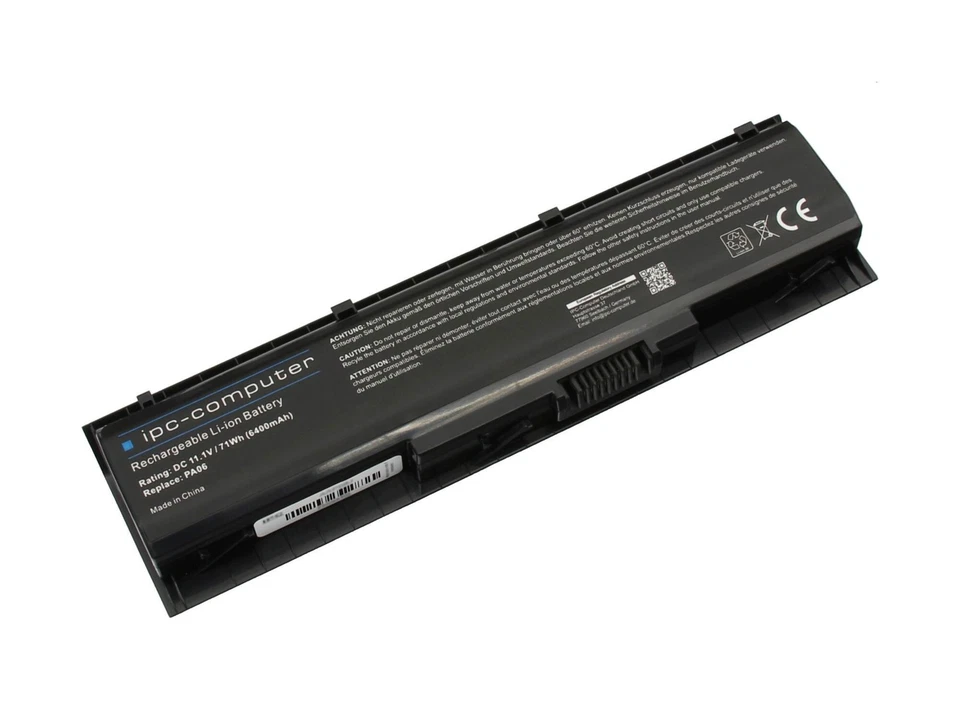 IPC-Computer Batterie compatible avec HP PA06 avec 71Wh