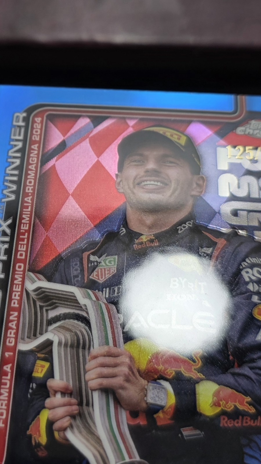 2025 Topps Chrome Blue F1 Max Verstappen #99 /150 view 10