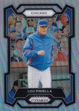 LOU PINIELLA PRIZM LEGENDS SILVER REFRACTOR CHICAGO CUBS #131 2024 24