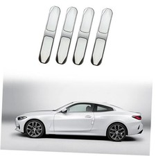 4Pcs Car Door Edge Guards PVC Metal Body Bumper Protector Strips Vehicle White
