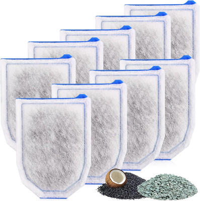 9 Pack Carbon Filter Large Compatible with Tetra Whisper EX30/EX45/EX70 Filters,