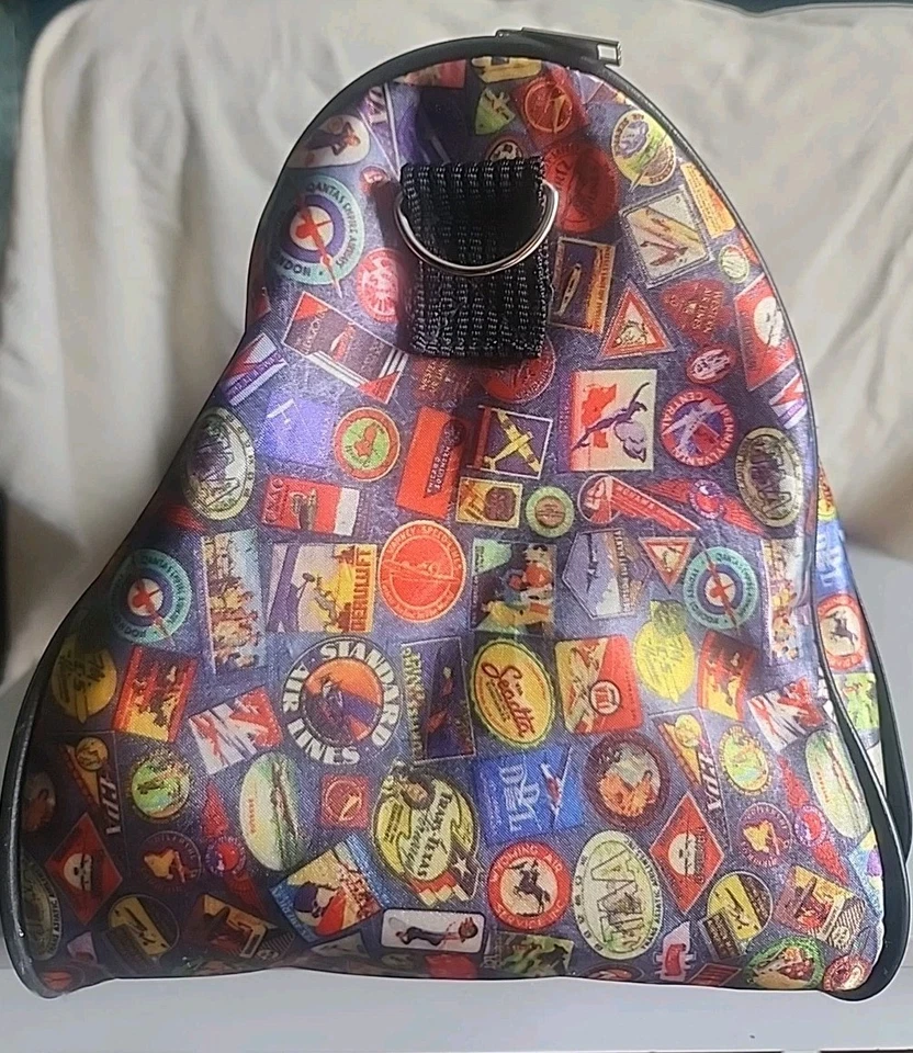 Vintage Sydney Love Travel Duffel Bag Travel Theme Vinyl Vacation Carry On - Image 4 of 4