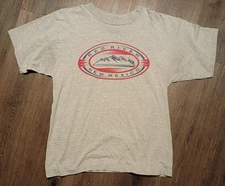 Vintage Eagle Products T-Shirt Gray Red River New Mexico Size Large 
