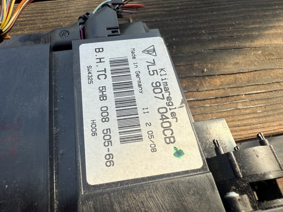 08-10 Porsche Cayenne Calentador Delantero Aire Acondicionado Temperatura Panel 7L5907040BR OEM Foto 3 de 3