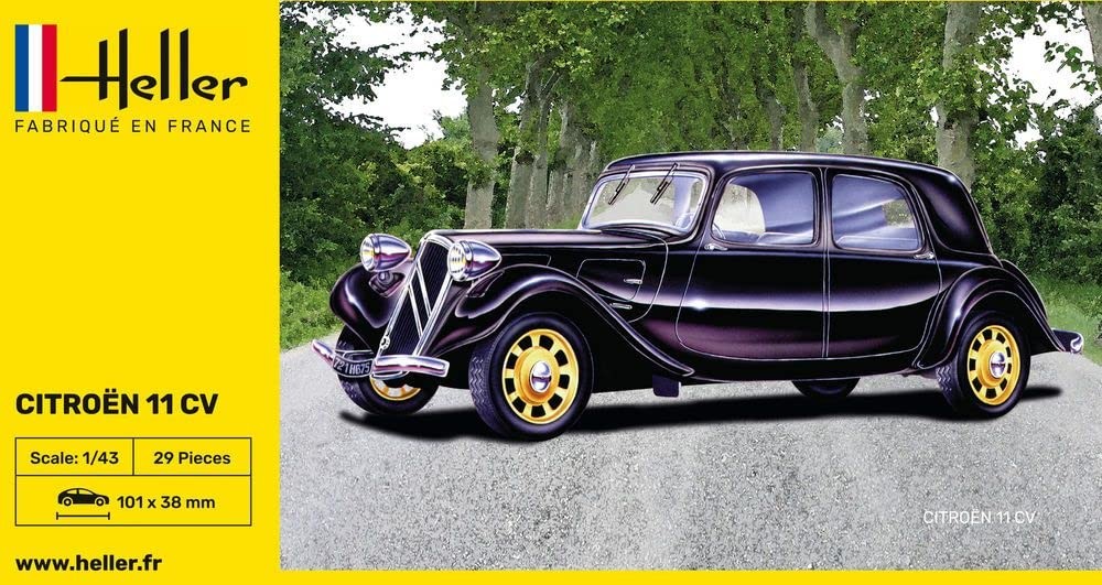 Модель Citroen CV 11 в масштабе 1:43 от Heller 80159, черный