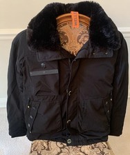 WELLENSTEYN Heavy Winter Coat Ski Black Jacket Large Waterproof Breathable XXL