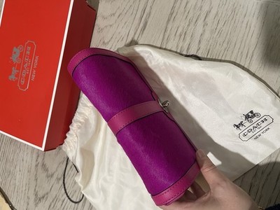 Coach Limited Edition Legacy Purple/pink Calf Hair /fur Crossbody 