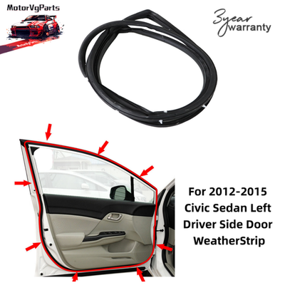 #ad Rubber For 2012 2015 Honda Civic Sedan Front Left Door Seal Weatherstrip Replace $21.64