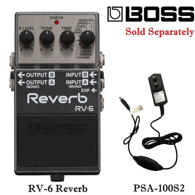 BOSS Effects Pedal Reverb '' RV-6 Reverb '' Boss genuine AC adapter PSA-100S2