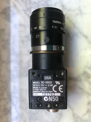Sony CCD Video Camera Progressive Scan XC-HR58 + TAMRON 35mm Lens - Used -