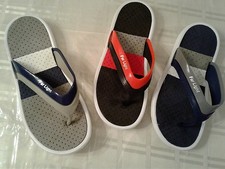 NEW MENS RUBBER striped WATER BEACH SANDALS