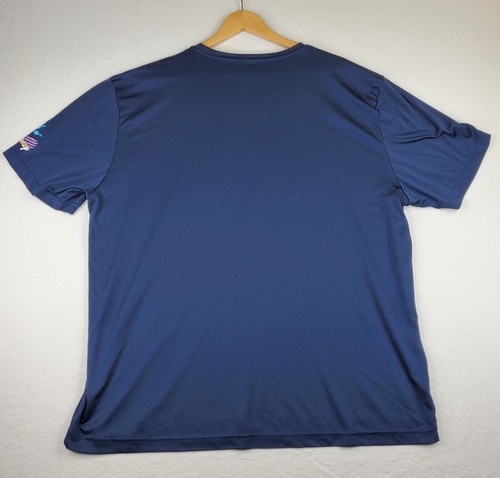 Disney Half Marathon Race Shirt Men XXXL 3XL Blue Lilo and Stitch Run 13.1 Scale - Picture 12 of 13