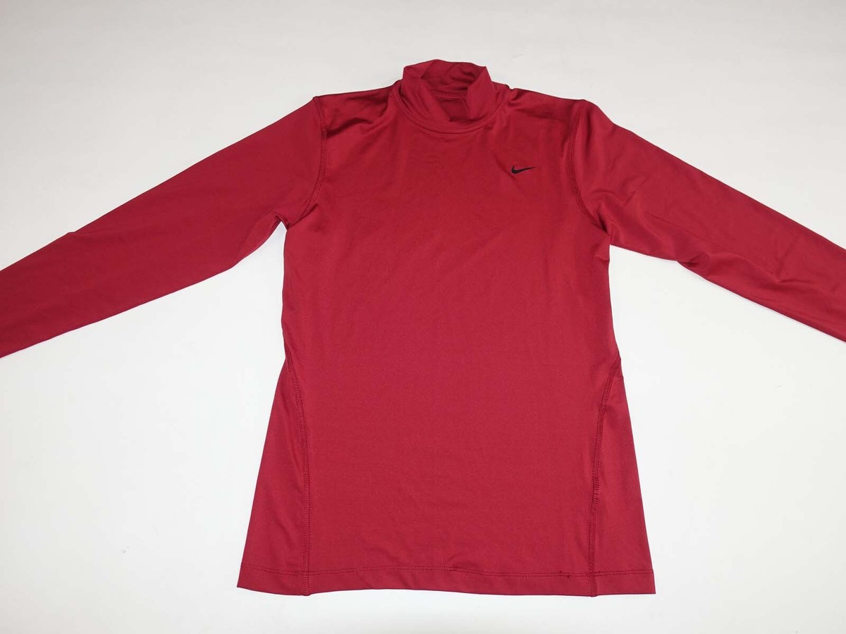 nike pro long sleeve red