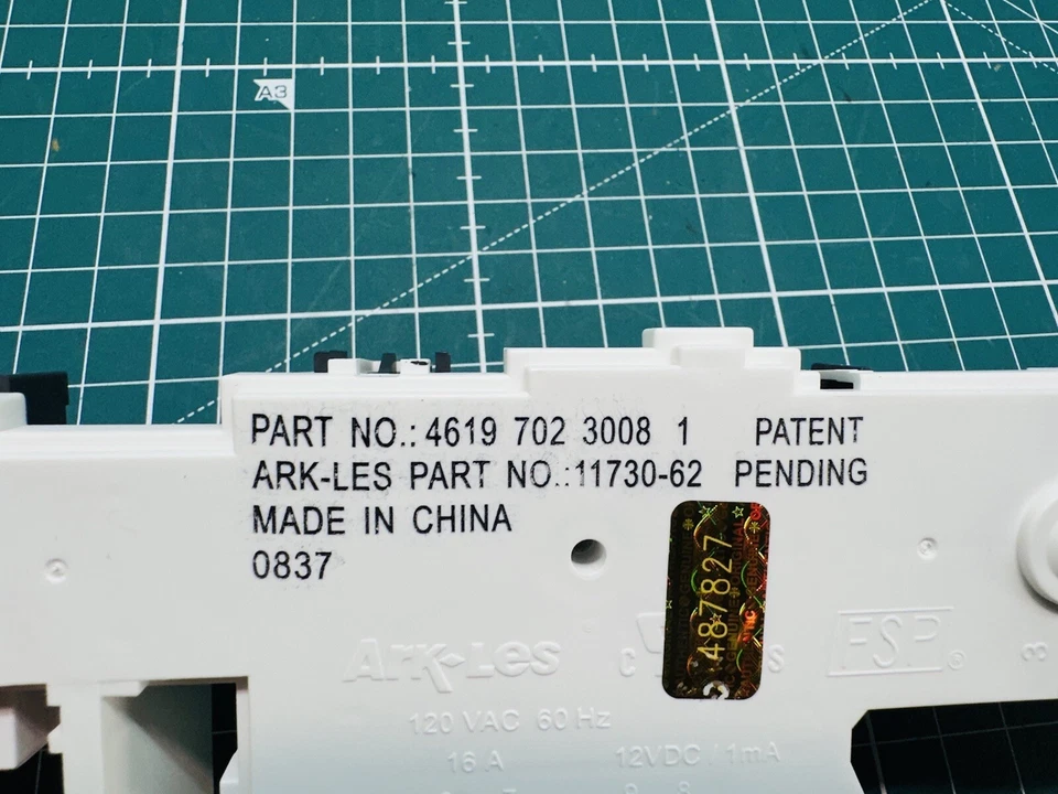 Interruptor de cerradura de puerta lavadora Whirlpool Kenmore P# 461970230081 8183270 8183197 Foto 2 de 4