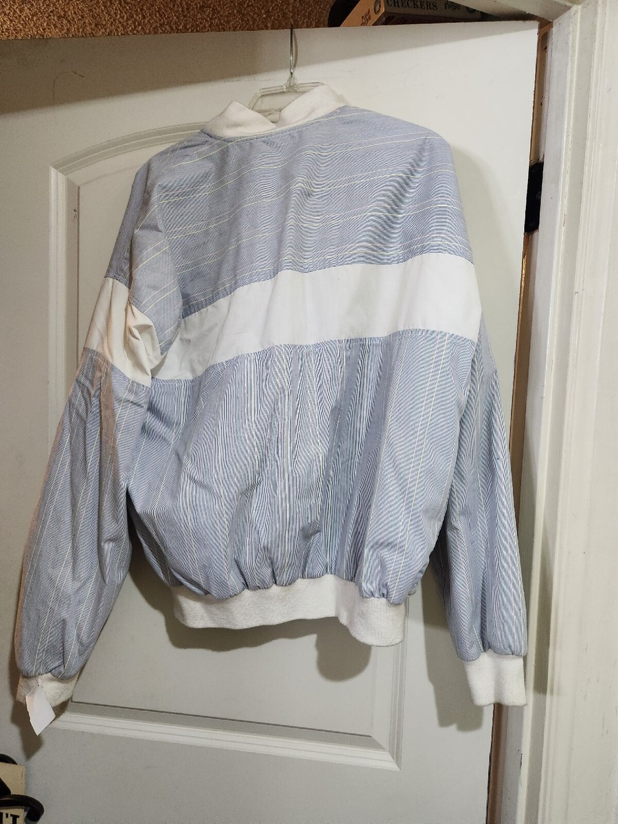 Christian Dior ストライプ ジャケット ダブル 11 ヴィンテージ Christian Dior Jacket Large Windbreaker Vintage BOMBER JACKET | eBay