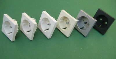 Gira Abdeckung für Steckdose System 55 glänzend , matt , creme , Alu , schwarz