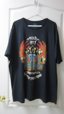 Aerosmith Tour 1977 Short Sleeve T- Shirt Size 2XL