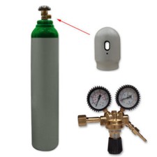 Bombola di gas 8 litri ARGON 4.8 TIG WIG 1.5m3 saldatura + Riduttore