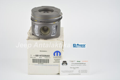 Piston with Rings - Jeep Grand Cherokee WK 3.0L 11-18 68147228AA New OEM Mopar - Picture 1 of 4